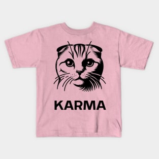 Karma Is A Cat - Taylor's Version Kids T-Shirt